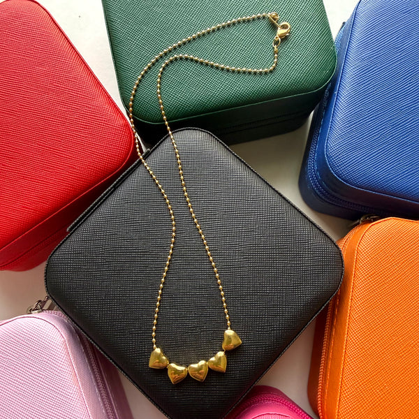 Heart to Heart Necklace + Travel Case Set