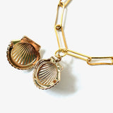 Seashell Locket Necklace