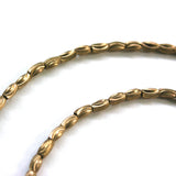 Fun Flair / 3-in-1 Chain - Eyelash Brass Beads