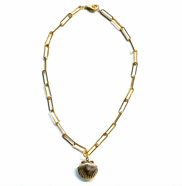 Seashell Locket Necklace