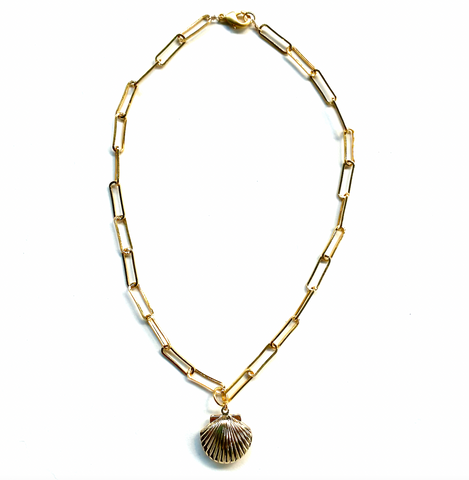 Seashell Locket Necklace