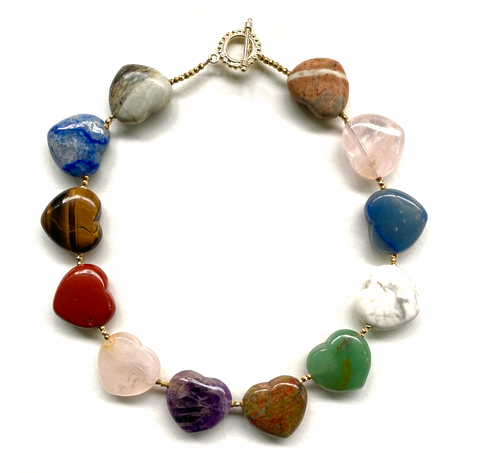 Gemstone Heart Necklace